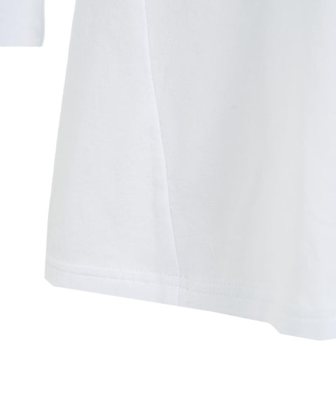 T-shirt con maniche a 3/4 #bianco