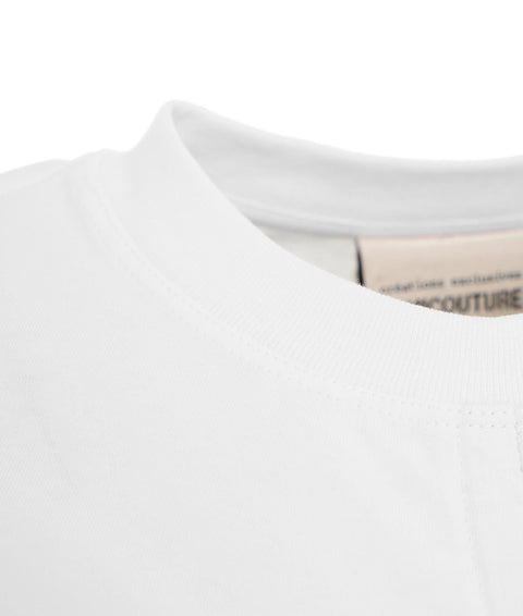T-shirt con arricciatura #bianco