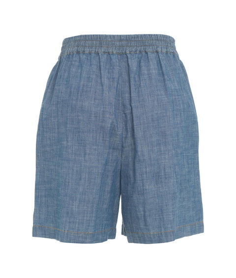 Denim shorts #blu