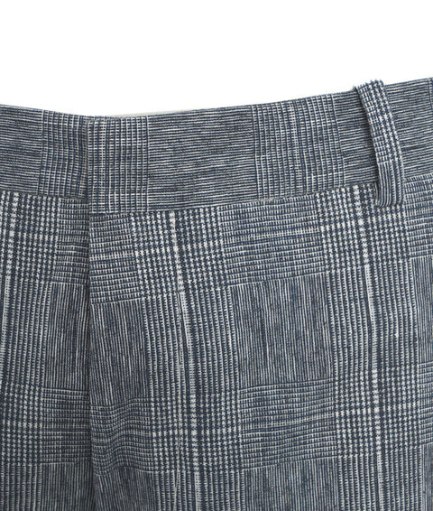 Pantaloni con stampa pied de poule #grigio