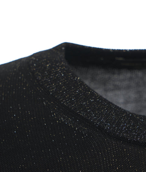Maglione glitterato #nero