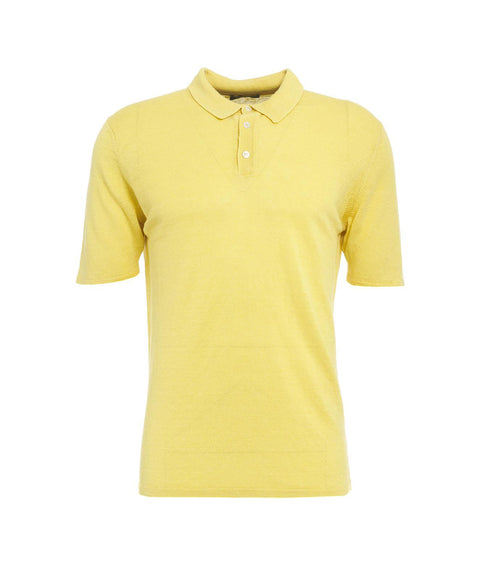 Polo in maglia #giallo