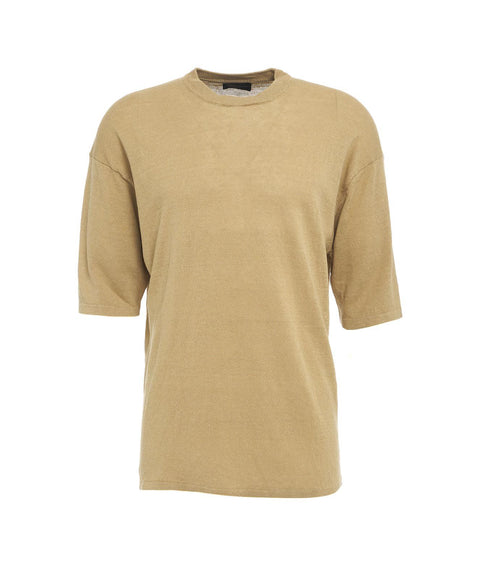 T-shirt in maglia #beige