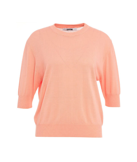 Top in maglia #pink
