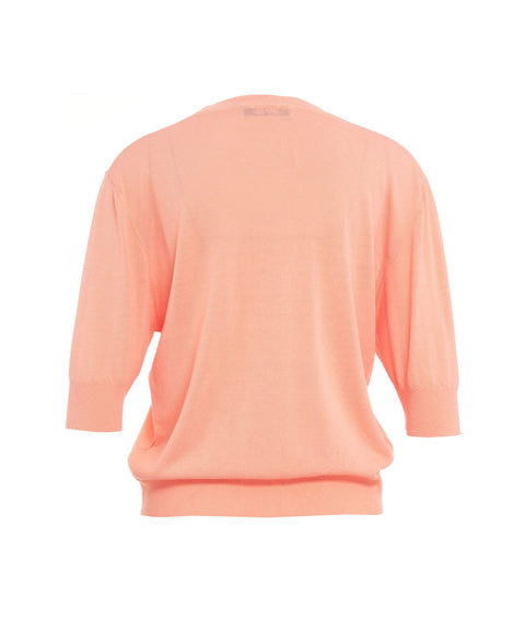 Top in maglia #pink