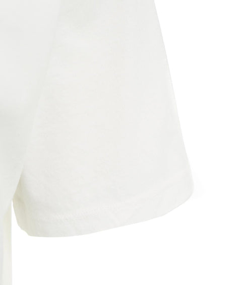 T-shirt con doppio collo #bianco