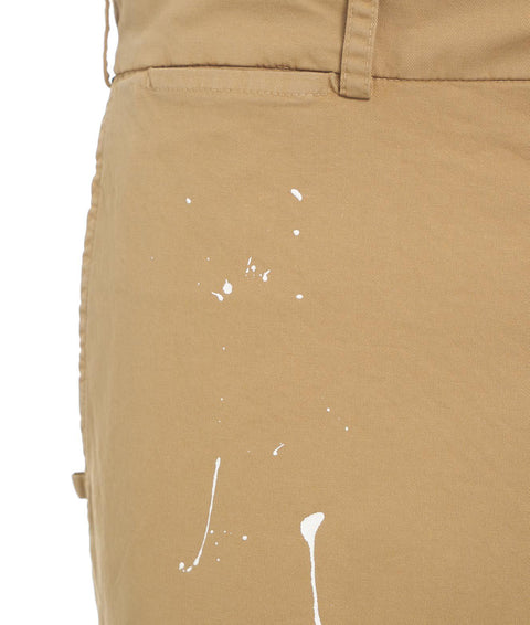 Pantaloni con spruzzi di colore #beige