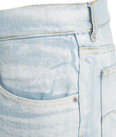 Jeans con macchie di colore #blu
