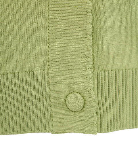 Cardigan a maglia #verde