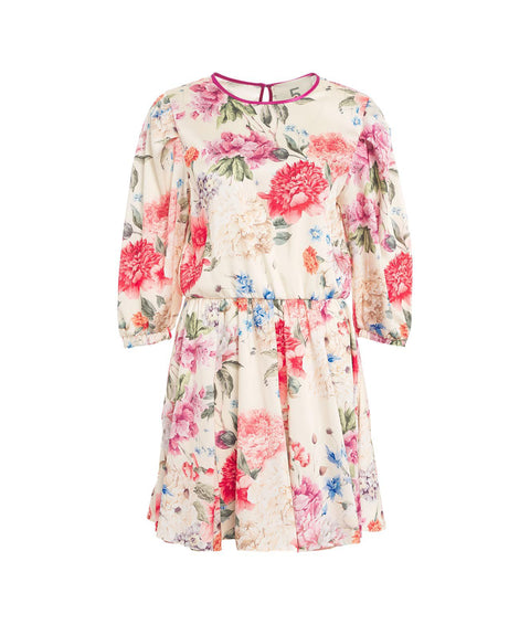 Mini abito con stampa floreale #multicolore