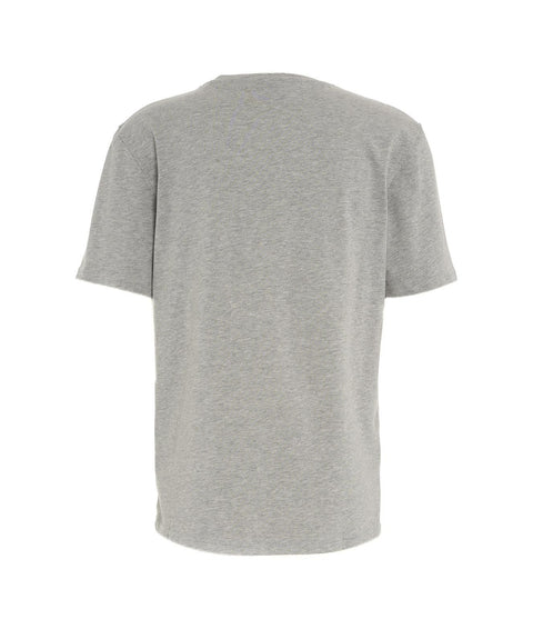 Maglietta con scritta logo #grigio