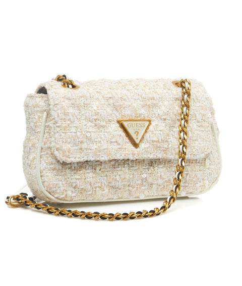 Mini tweed bag 'Giully' #bianco