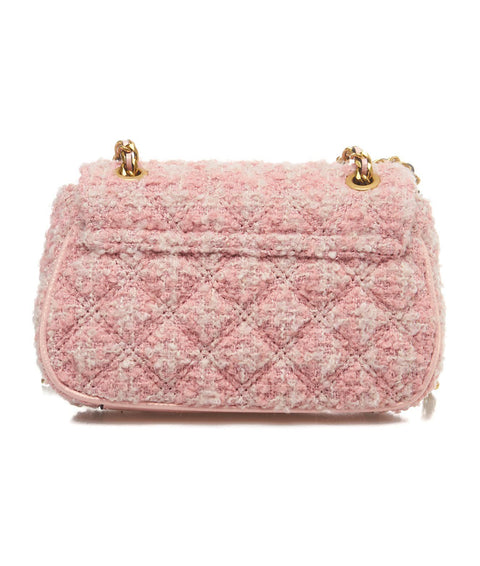 Mini tweed bag 'Giully' #rosa