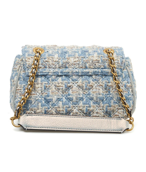 Mini tweed bag 'Giully' #blu