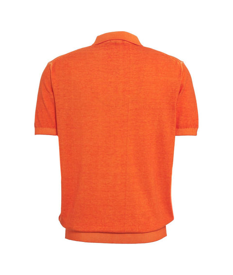 Polo in maglia #arancione