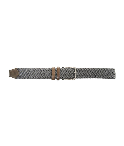 Cintura "Marte" intrecciata con fibbia #grigio