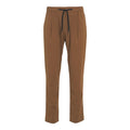 Pantaloni con pieghe #marrone