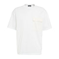 T-shirt con tasca con patta #bianco