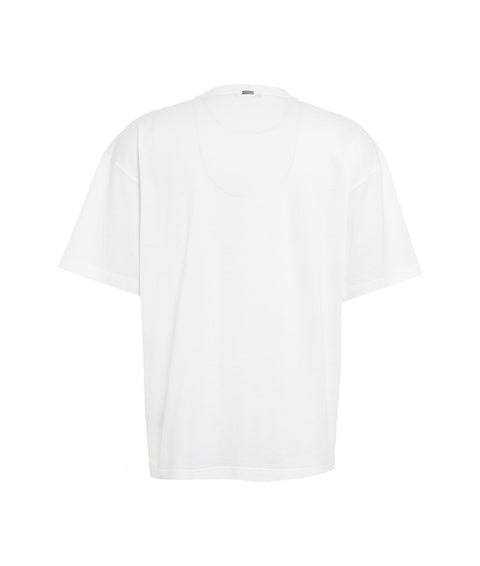 T-shirt con tasca con patta #bianco