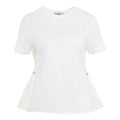 T-shirt con coulisse #bianco