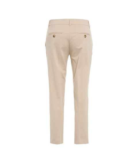 Cropped chino #beige
