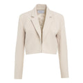 Cropped blazer #bianco