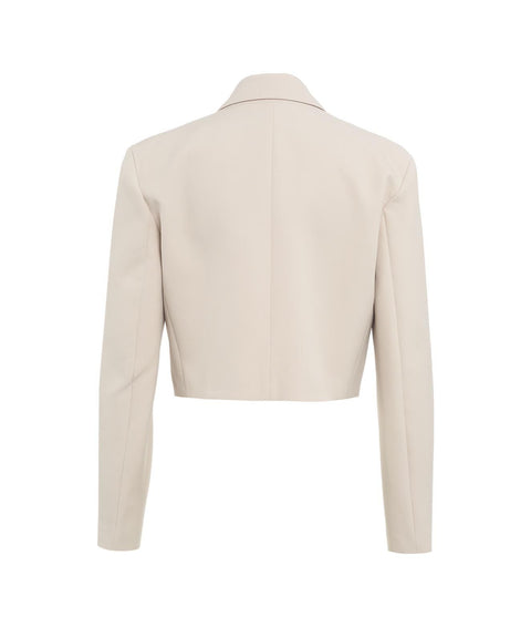 Cropped blazer #bianco