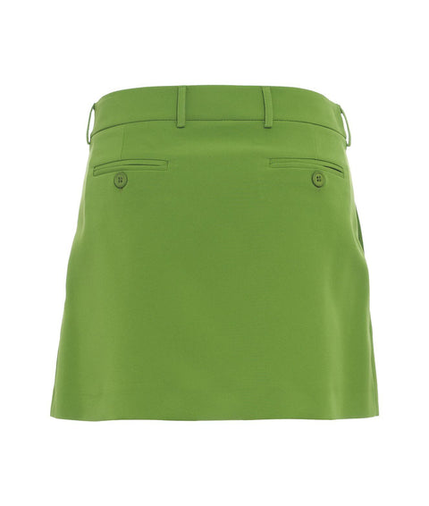 Minigonna con pieghe #verde