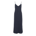 Slip dress in misto lino #blu