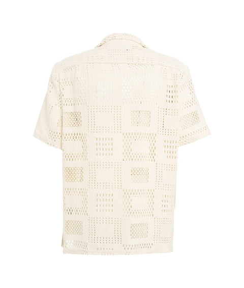 Camicia in crochet #bianco