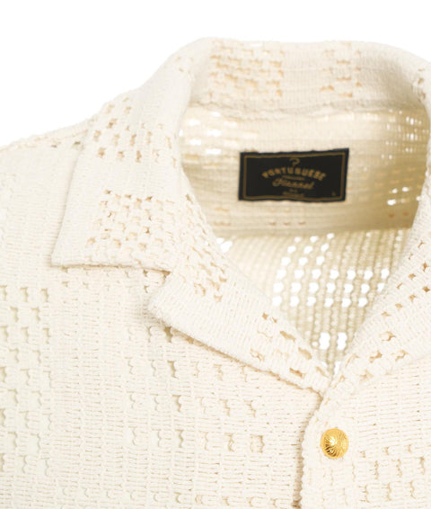 Camicia in crochet #bianco