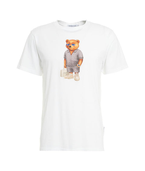 Maglietta con stampa teddy #bianco