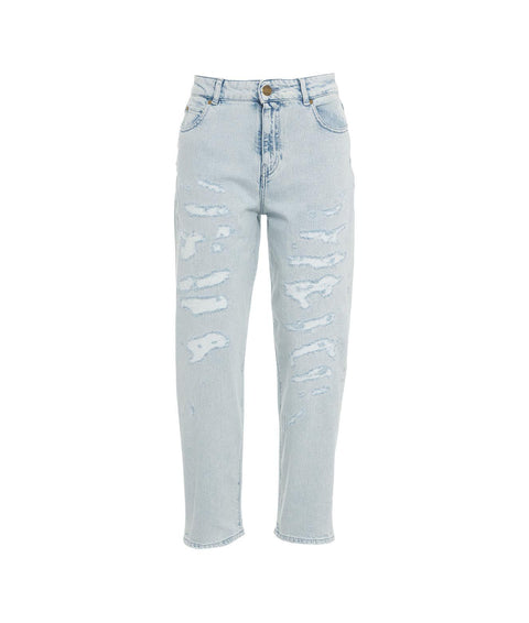 Mom-fit jeans "Maddie" #blu