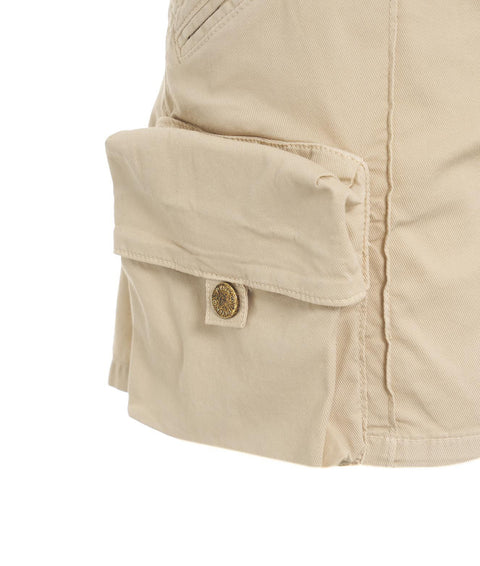 Denim Shorts "Porta" #beige