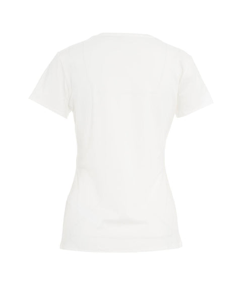 T-shirt con applicazione glitter #bianco