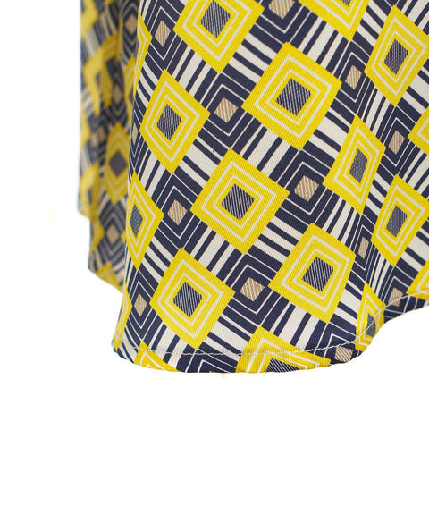 Blusa con stampa geometrica #giallo
