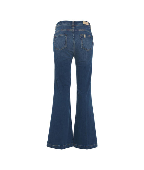 Jeans "Flare Jewel" #blu