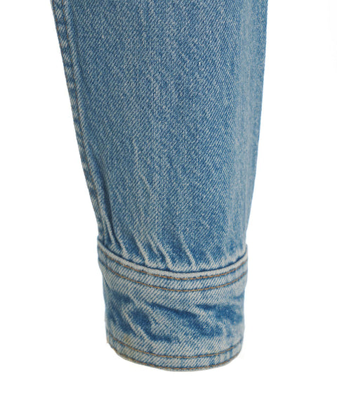 Giacca di jeans con strass #blu