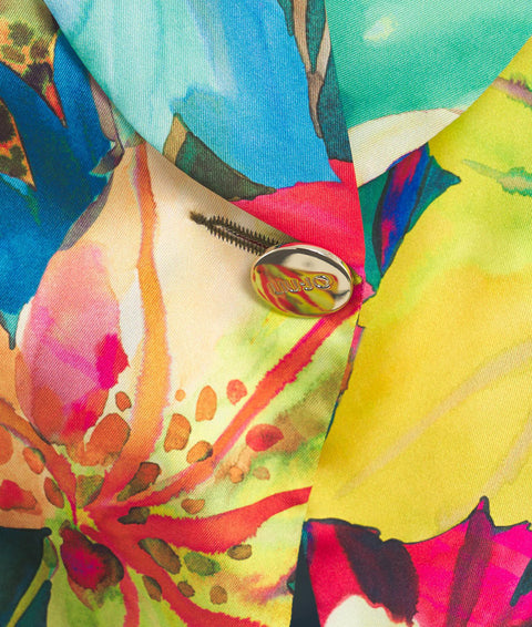 Blazer con stampa floreale #multicolore