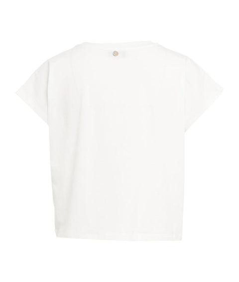 Maglietta con strass #bianco