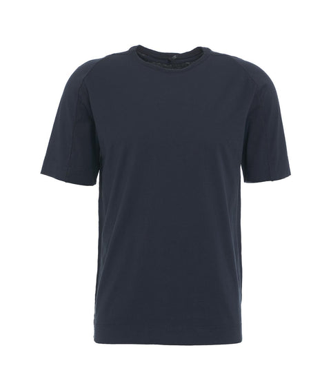 T-shirt con dettagli di cucitura #blu