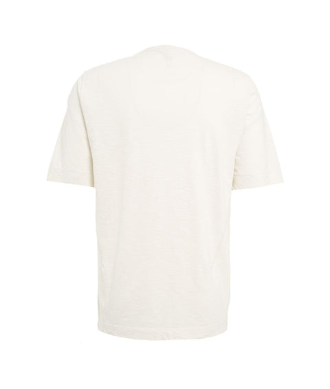 T-shirt con dettagli di cucitura #bianco