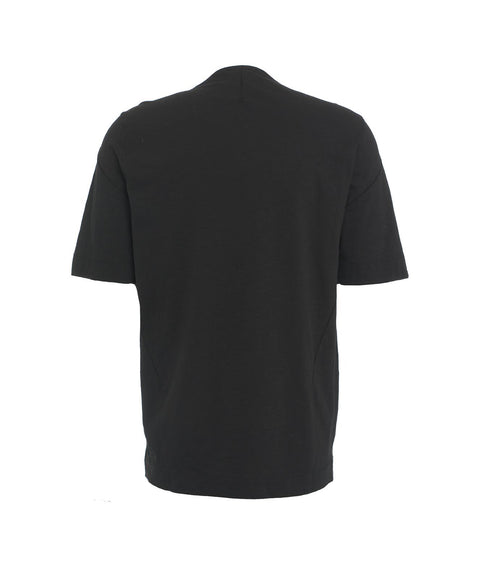 T-shirt con dettagli di cucitura #nero