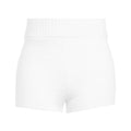Pantaloncini in tessuto teddy #bianco