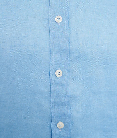 Camicia in lino #blu
