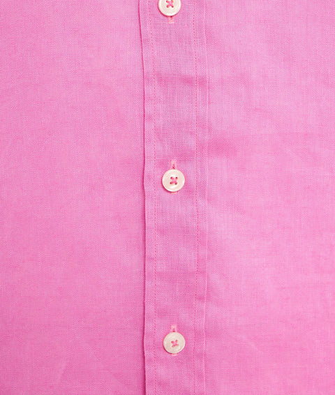 Camicia in lino #pink