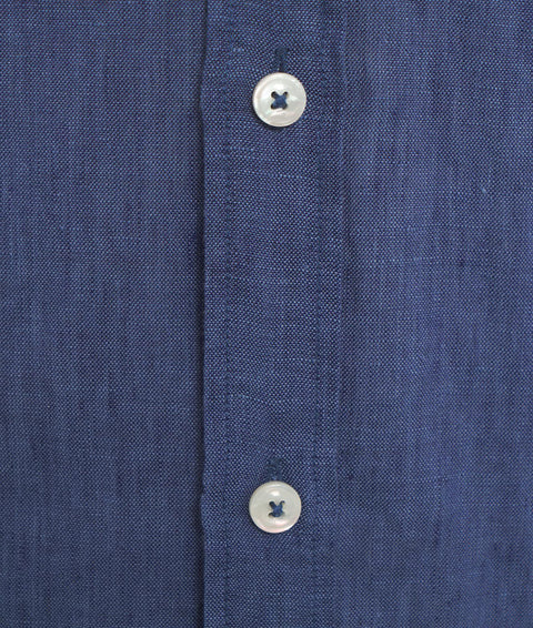 Camicia in lino #blu