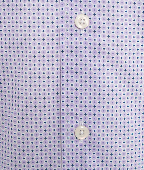 Camicia con stampa geometrica #viola