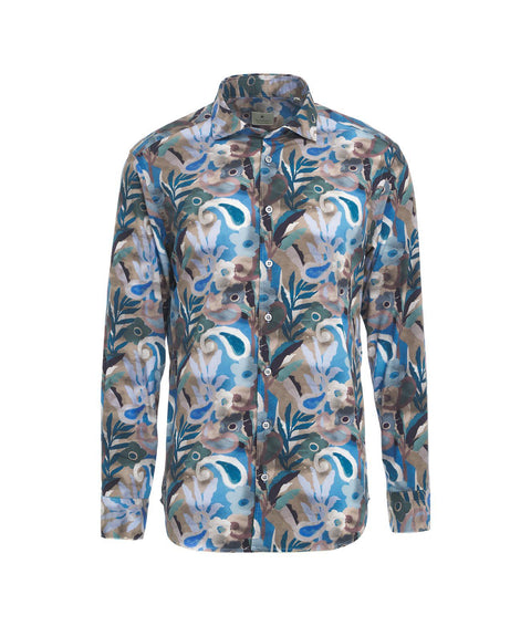 Camicia con pattern #blu