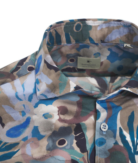 Camicia con pattern #blu
